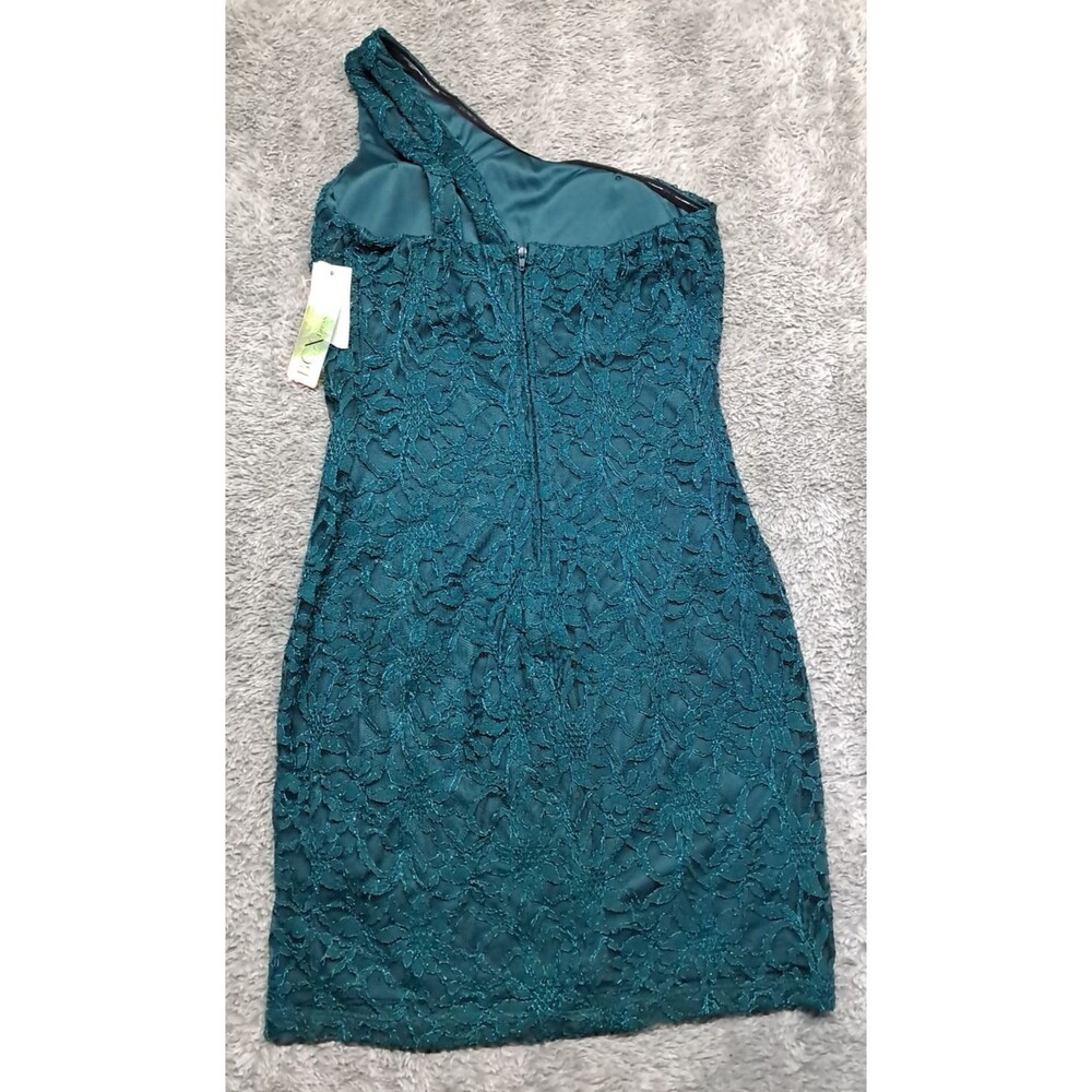 New Bcx Womens Sz 3  One Shoulder Short Dress Mini Form Fitting Dance Prom - Picture 8 of 14
